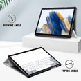 thumbnail image 4 of KOMI Slim case for Galaxy Tab A9+ A9 Plus（2023 Model: SM-X210/X215/X216） Smart flip Leather case 3-fold Stand Function Hard PC Back Cover, 4 of 5