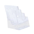 thumbnail image 3 of jinwen Acrylic Brochure Holder Brochure Display Stand for Documents Menu Restaurant A4 3 Tier, 3 of 9