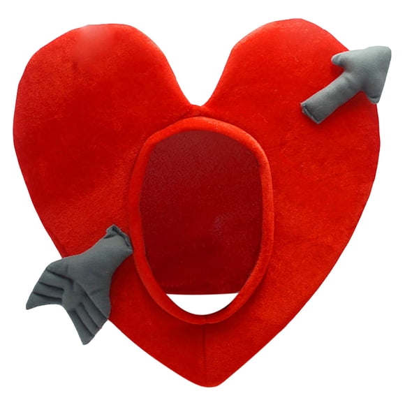 Binwennn Party Dress for Women plus Size Heart Shaped Hat Style Hat Adult Hat Valentine's Day Anime Unisex Hat