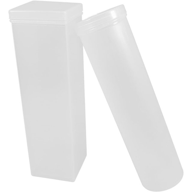 YOPTOP cereal containers 2 Pcs Round Crackers Containers Crackers Sleeve Storage Container Plastic Crackers Keeper With Lid Airtight Spaghetti Container Clear Cookie Holder,transparent
