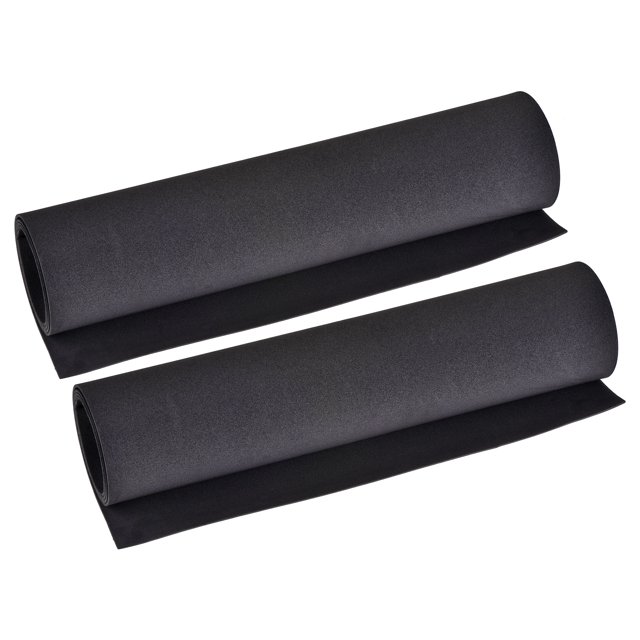 Unique Bargains Black EVA Foam Sheets Roll 13 x 39 Inch 2mm Thick for Crafts DIY Projects, 2 Pack