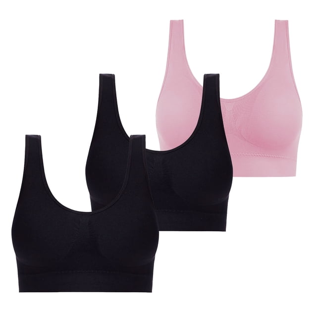 Lace Bralettes Women Convertible Bra Feature V-Neck No Underwire Bra Style W-1773 Pinks 3XL