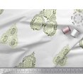 thumbnail image 2 of Soimoi Polyester Crepe Fabric Leaves & Paisley Block Print Fabric by The Yard 42 Inch Wide, 2 of 3
