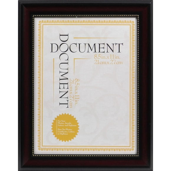Unbranded Harrison Certificate Frame 8.5x11in Cherry, Wall Document Frame