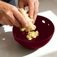 thumbnail image 4 of Sentmoon Herb Stripper and Garlic Grinder Bowl 5-Hole Multipurpose Kitchen Tool Mincing Juicing Pouring Spout Easy Garlic Prep Vegetable Leaf Removal Handy Cooking Accessory Salad, 4 of 5