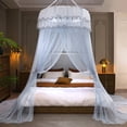 thumbnail image 4 of FcBaudy No-installation Ceiling-mounted Dome Mosquito Net Encrypted And Foldable Mosquito Net Household Princess-style Floor-standing Mosquito Net Polyester bed curtain, 4 of 6
