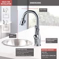 thumbnail image 3 of Delta 9678-AR-DST Leland Arctic Stainless Steel Single Handle Pull-Down Bar & Prep Faucet, 3 of 4