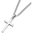 thumbnail image 1 of Collier Croix Hommes - Pendentif Croix Collier Croix en Acier Inoxydable pour Femmes, 1 of 5