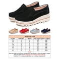 thumbnail image 2 of Woobling Chaussures Habillées pour Femmes Mocassins Confort à Enfiler Mocassin à Semelle Compensée Chaussures de Marche Légères Chaussures de Travail Compensées Rouge 11, 2 of 4
