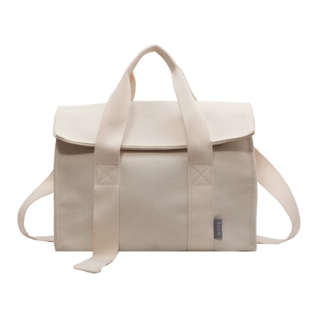Decodeary Canvas Crossbody Bag Versatile Accessory For Women Gift Fashionable Accessory Handbags For Women Beige 1Set