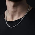 thumbnail image 4 of Chains for Men, Mens Cuban Link Chain Necklace, 4 of 7