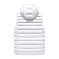 thumbnail image 3 of YIFUNIN Men's Ribbed Pattern Vest, Casual Fashionable Sleeveless Cotton Jacket, Solid Color Fitted Hooded Waistcoat for Layering in Fall,White,L, 3 of 4