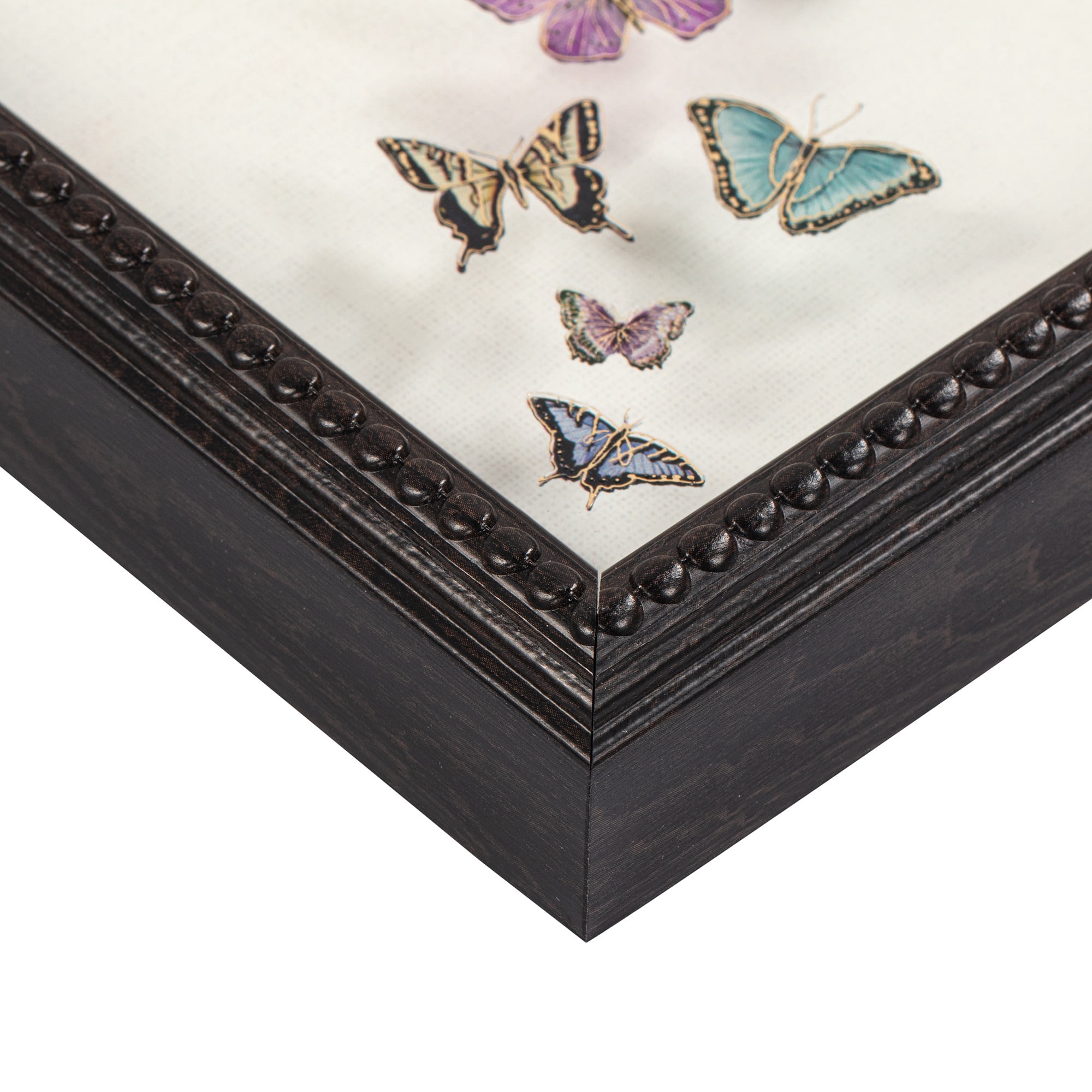 Set of Two Framed Under Glass Butterflies 8x10 - FRENCH