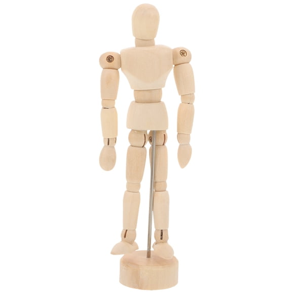 KAKOWELY Wooden Figure Model Human Art Mannequin Manikins for Artists sketch charcoal Home Office Desk Decoration children toys gift,5.31"X1.77"X0.31"