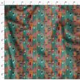 thumbnail image 4 of Soimoi Green Moss Georgette Fabric Architectural Structure Architectural Printed Craft Fabric by the Yard 42 Inch Wide, 4 of 5