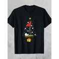 thumbnail image 1 of T-shirt Arbre de Golf Festif 190 g Coton Noir, 1 of 5