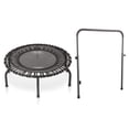 thumbnail image 1 of JumpSport Fitness Rebounder Mini Trampoline & Handle Bar Accessory, 1 of 10