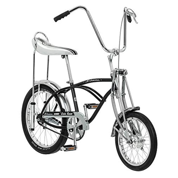 Schwinn Vélo Old School Classique Krate, Guidon Ape et Selle Baquet, Roues de 20 Pouces, Charbon