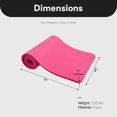 thumbnail image 4 of BalanceFrom GoCloud Tapis de Yoga Extra Épais 71x24 Pouces Mousse Haute Densité 1-Inch, Rose, 4 of 9