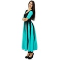 thumbnail image 3 of Bimba Classic Chic Designer Dress Long Georgette Kurta Flaired Zig-Zag Party Wear Kurti, 3 of 7
