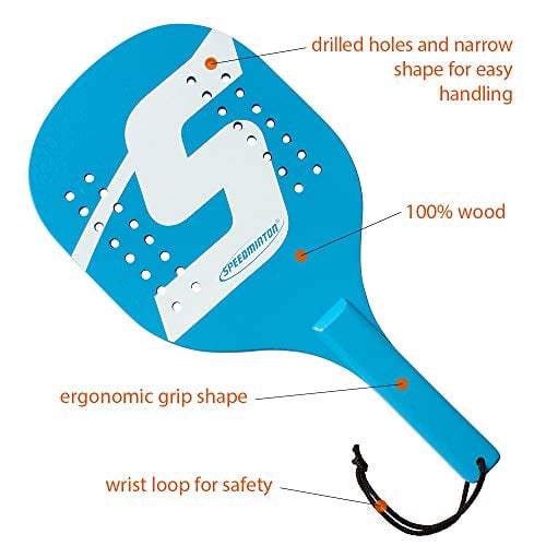 Speedminton Beach Paddle Set, 2-Player Outdoor Paddle Game