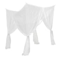 thumbnail image 2 of Abbracc Baldaquin de Poteau de Lit Filet Literie Draperie Housse Draperie de Lit pour Adultes Filles Blanc, 2 of 9