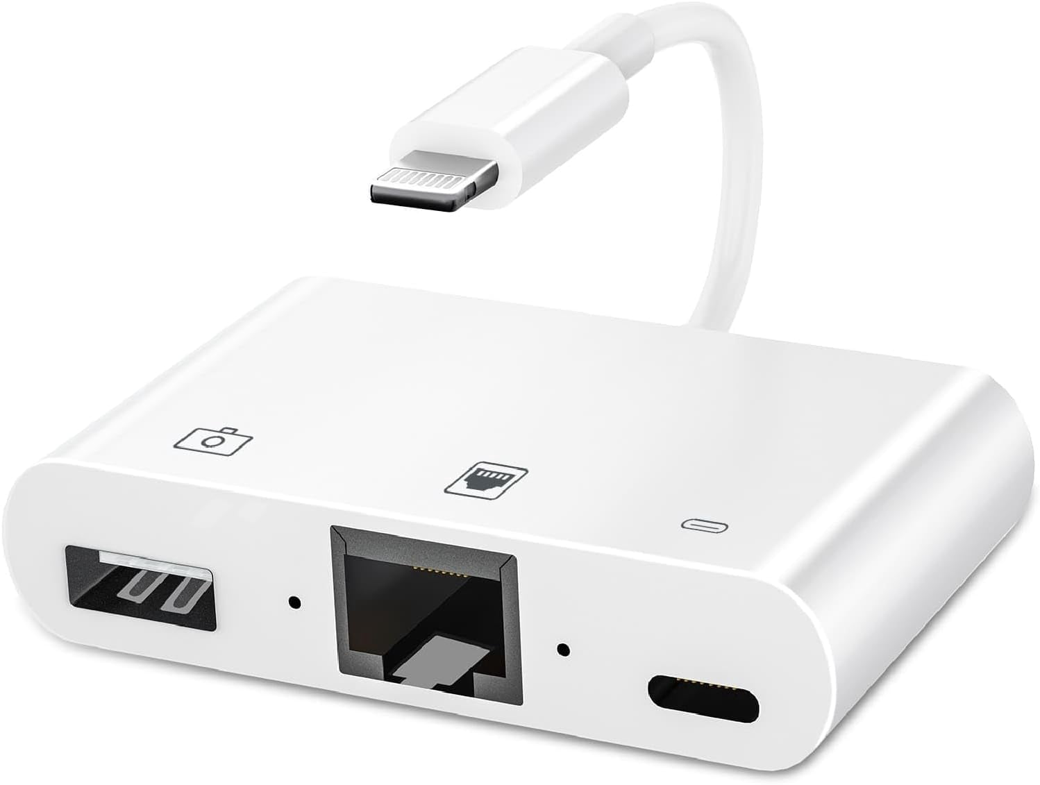 Lightning to RJ45 Ethernet Adapter for iPhone/iPad,Apple MFi