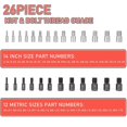 thumbnail image 4 of Écrou et Ensemble – Trousse d'Outils d'Inspection des Fils de 26 Tailles, 4 of 7
