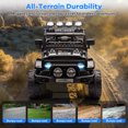 thumbnail image 3 of 12V Electric Kids Ride On Car with Remote Control, Electric Truck with 5MPH Max Speed, Steering Wheel, Accelerator Pedal, Treaded Tires, Music and Story,Ride On Toy for Kids Ages 37-96 Months, 3 of 7