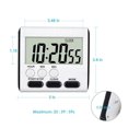 thumbnail image 3 of Bgsha Magnetic Kitchen Timers 24 Hours Timers Kitchen LCD Digital Kitchen Timer Alarm Count Up Down Clock For Cooking Timed Games Scheduling Activities Deadline Reminders, 3 of 9