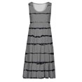 thumbnail image 5 of SMihono Robes d'Été Bohémiennes pour Femmes Grande Taille Mode Décontractée Aguichant Col Carré Imprimé Robes d'Été Sans Manches Robe Chandail, 5 of 5