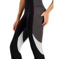thumbnail image 2 of Ideology Women’s High Rise, Side Pockets Colorblock 7/8 Leggings, Black, X-Small, 2 of 3