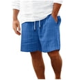 thumbnail image 4 of Diufon Men's Athletic Shorts Drawstring Waisted Outdoor Sport Shorts Spring Summer Hiking Shorts with Pockets, 4 of 7
