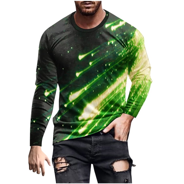 Birdeem T-Shirts pour Hommes Manches Courtes Mode Décontractée Impression Col Rond Chandail T-Shirt Manches Courtes Hauts Créez Vos Propres T-Shirts