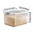 thumbnail image 2 of Food Containers Food Airtight Food Storage Containers Food Storage Large Volume Storage Containers For Cereal Rice Kitchen Meal Prep Containers Reusable Glass Fruit Containers for Fridge Kids Lunch, 2 of 3