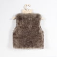thumbnail image 4 of dmqupv Sweater Vest Girls Toddler Kids Girls Winter Warm Fleece Coat Outwear Thick Warm Waistcoat Brown,Size for 2-3 Years, 4 of 6