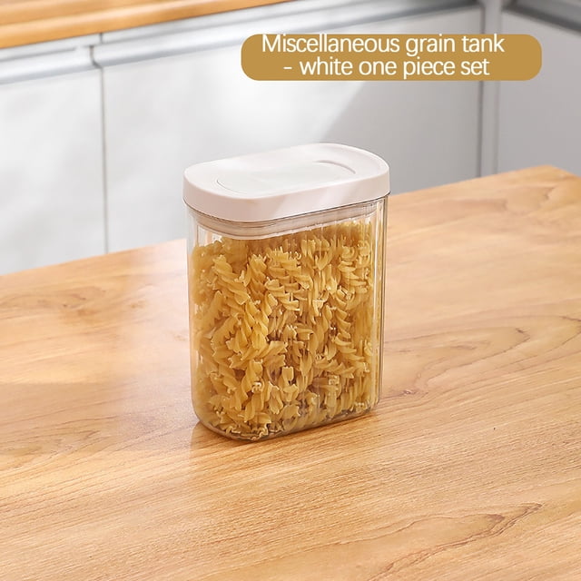 Sealed Plastic Food Storage Container for Cereals and Dry Goods | Airtight Kitchen Storage Box with Snap Lid | Stackable Snack Container for Pantry Organization | Fresh-Keeping Household Storage Tank