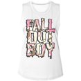 thumbnail image 1 of Fall Out Boy Neapolitan White Women's Muscle Tank Top T-Shirt, 1 of 2