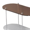 thumbnail image 5 of simhoa 2 Layer Bathroom Storage Rack Shower Shelf Makeup Organizer Counter Vanity Clear Brown, 5 of 5