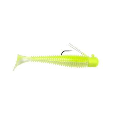 Lunkerhunt - Finesse Swimbait - Pre-Rigged - Fishing Lure - Chartreuse Shad - 3" & 1/4 oz