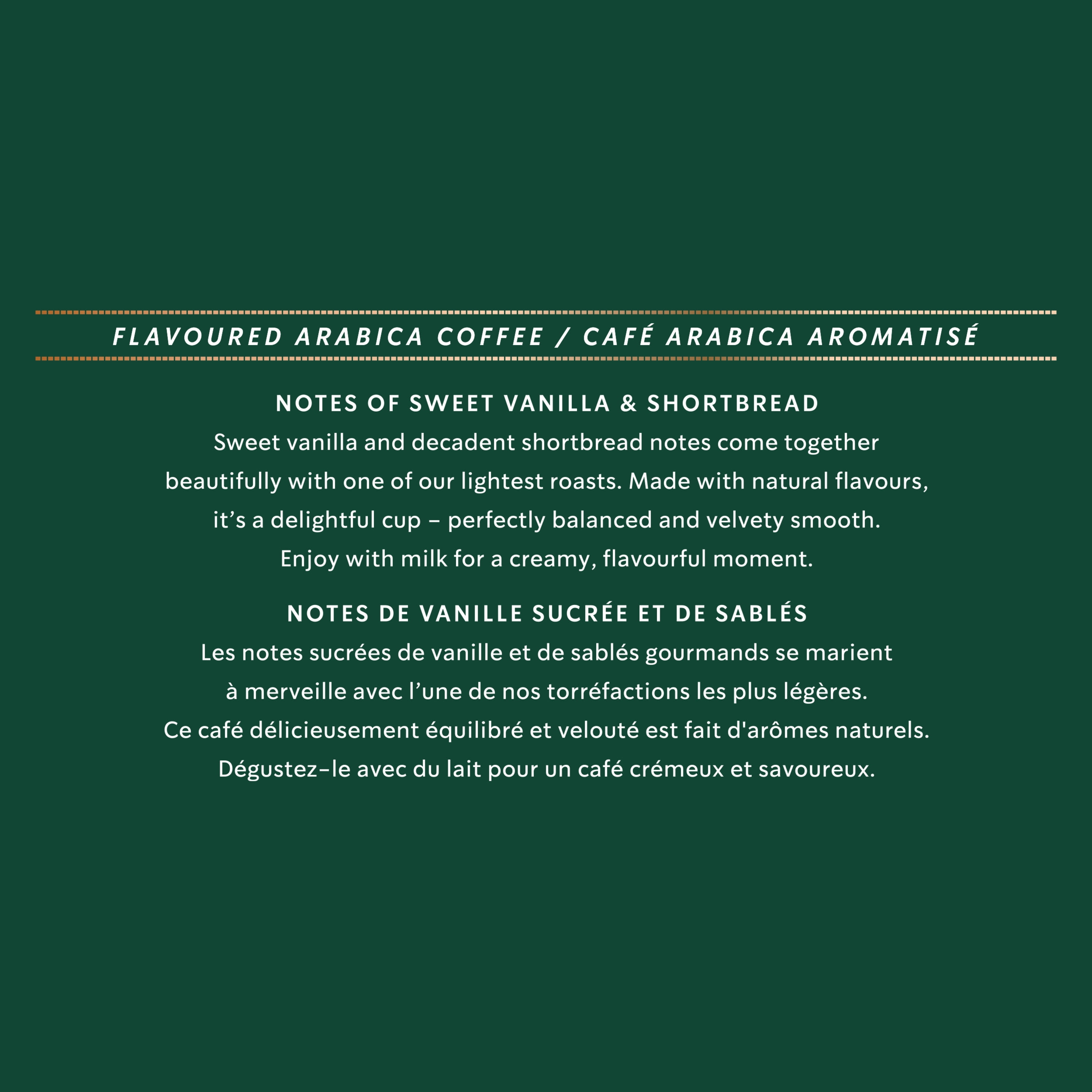 STARBUCKS Creamy Vanilla for NESPRESSO VERTUO, Flavoured Blonde Roast Coffee, Capsules
