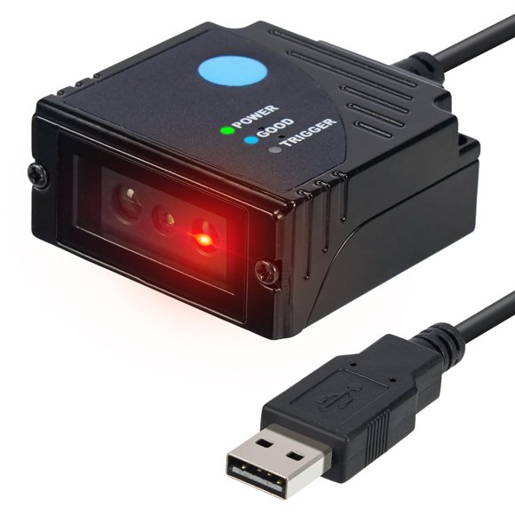 MUNBYN 2D Embedded Fixed Mount Barcode Scanner Scan Engine, Ultra-Rugged 1D 2D QR Barcode Reader Mini-Size, Suitable for Express and Factory Assembly Line Working(Only U