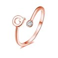 thumbnail image 1 of DPTALR 26 English Letter Opening Rings Zircon Girls Retro Jewelry Gift, 1 of 1