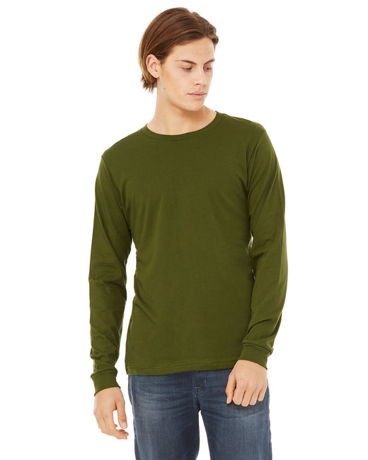 Bella Canvas T-Shirt Unisexe à Manches Longues OLIVE S