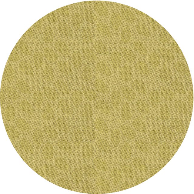 Ahgly Company Machine Washable Indoor Round Transitional Golden Brown Yellow Area Rugs, 4' Round