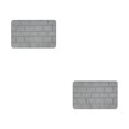 thumbnail image 3 of Maytalsory Quick-drying Bathroom Rugs Exquisite Crafted For Easy Cleaning Toilet Rugs Bath Mat Carpets Grey 2PCS, 3 of 6