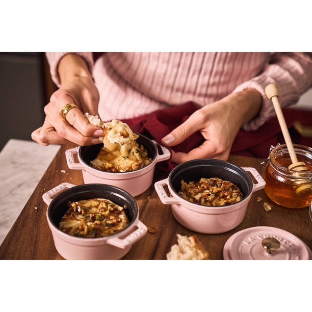 STAUB La Cocotte 250 ml Cast Iron Round Mini Cocotte, Sorbet Rose