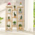 thumbnail image 1 of Patiojoy 11 Tiers Bamboo Plant Stand for Indoor Plants Multiple Utility Shelf Free Standing Storage Rack Pot Holder, 1 of 7