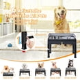 thumbnail image 2 of Elevated Dog Bowls, 6 Adjustable Heights Raised Pets Feeder Bowls W/Stainless Steel Bowls Neck Protection, Suitable For Small Medium Large Dogs, 2 of 7