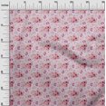 thumbnail image 3 of oneOone Polyester Spandex Light Pink Fabric Florals Sewing Material Print Fabric By The Yard 56 Inch Wide, 3 of 4